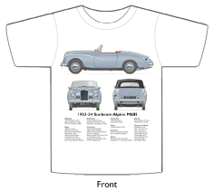 Sunbeam Alpine MkIII 1953-54 T-shirt Front
